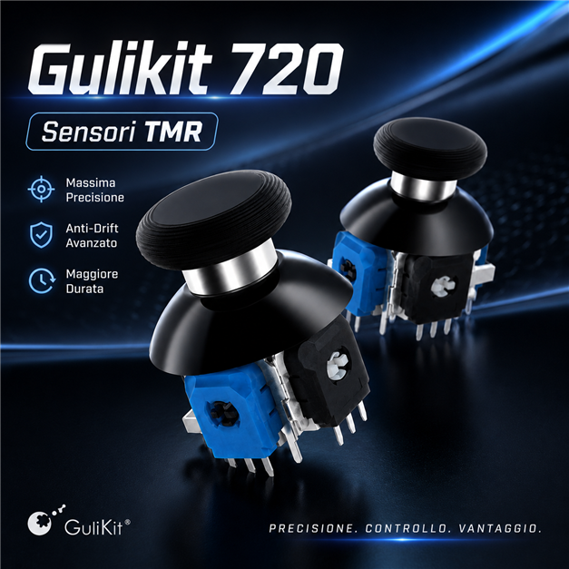 Upgrade con sensori TMR Gulikit Aim Controller PS5